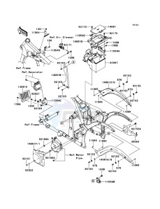 VN900 CLASSIC VN900BDFA GB XX (EU ME A(FRICA) drawing Frame Fittings