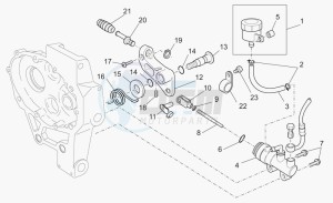 MGS-01 1200 Corsa Corsa drawing Rear master cylinder