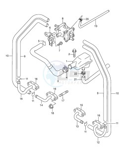 GSX750F (E2) drawing 2ND AIR (E18 E19)