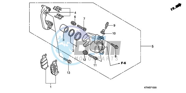 REAR BRAKE CALIPER