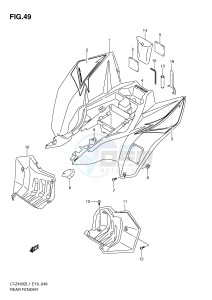 LT-Z400 (E19) drawing REAR FENDER (LT-Z400L1 E19)