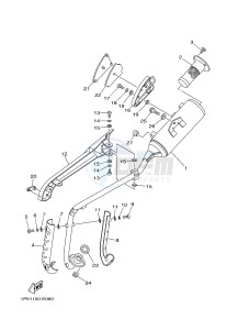 TT-R50 TT-R50E (2CJE 2CJF 2CJG) drawing EXHAUST