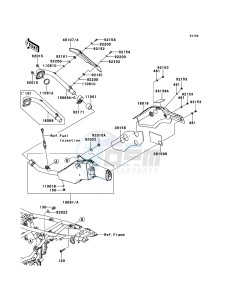 D-TRACKER 125 KLX125DEF XX (EU ME A(FRICA) drawing Muffler(s)