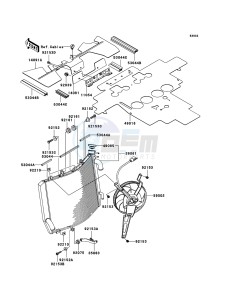 ZZR1400 ABS ZX1400B6F FR GB XX (EU ME A(FRICA) drawing Radiator