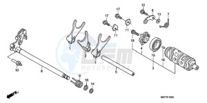 XL1000VA9 Ireland - (EK / ABS) drawing GEARSHIFT DRUM