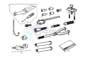 GPR RACING - 50 cc drawing WORKSHOP SERVICE TOOLS