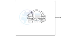 CB600F CB600F drawing METER PANEL