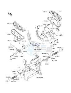 VN 2000 H [VULCAN 2000 CLASSIC] (8F-9F) 0H9F drawing FOOTRESTS