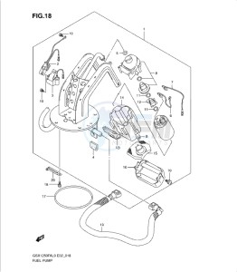 GSX1250 FA drawing FUEL PUMP