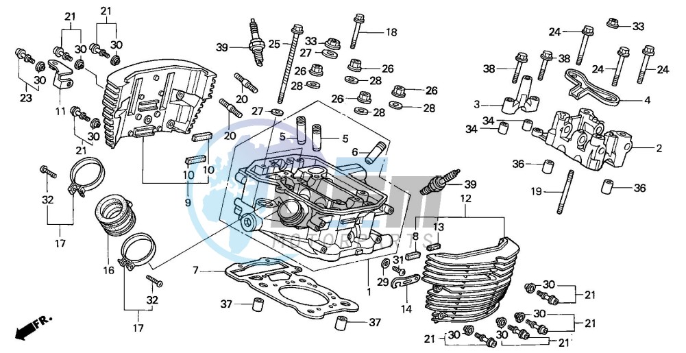 REAR CYLINDER HEAD