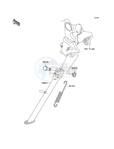 NINJA 250R EX250KBFA GB XX (EU ME A(FRICA) drawing Stand(s)