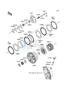 NINJA_ZX-10R ZX1000JEF FR XX (EU ME A(FRICA) drawing Clutch