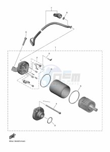 YZF1000 YZF-R1 (B3LG) drawing STARTING MOTOR