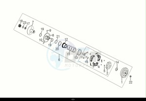 JET 14 50 (XC05W2-NL) (E5) (M1) drawing DRIVEN PULLEY ASSY