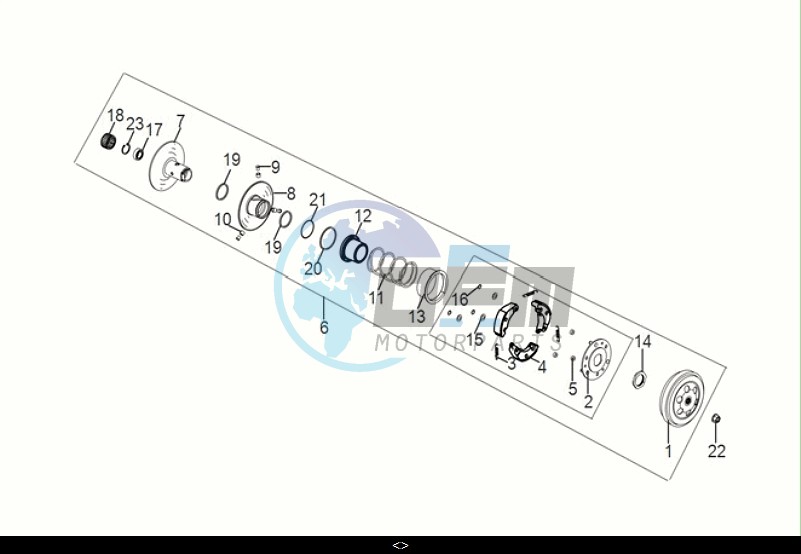 DRIVEN PULLEY ASSY