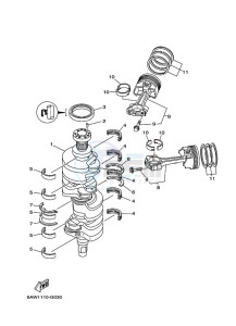 LF300TXRH drawing CRANKSHAFT--PISTON