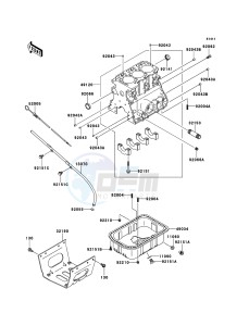 MULE 4010 TRANS 4x4 DIESEL KAF950G9F EU drawing Crankcase