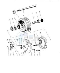 A1 250 SAMURAI drawing FRONT HUB_BRAKE