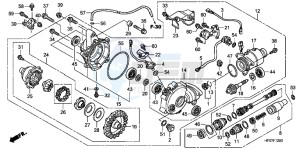 TRX500FPEB drawing FRONT FINAL GEAR