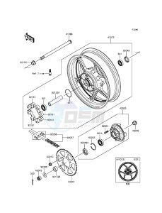 ER-6F EX650EFF XX (EU ME A(FRICA) drawing Rear Hub