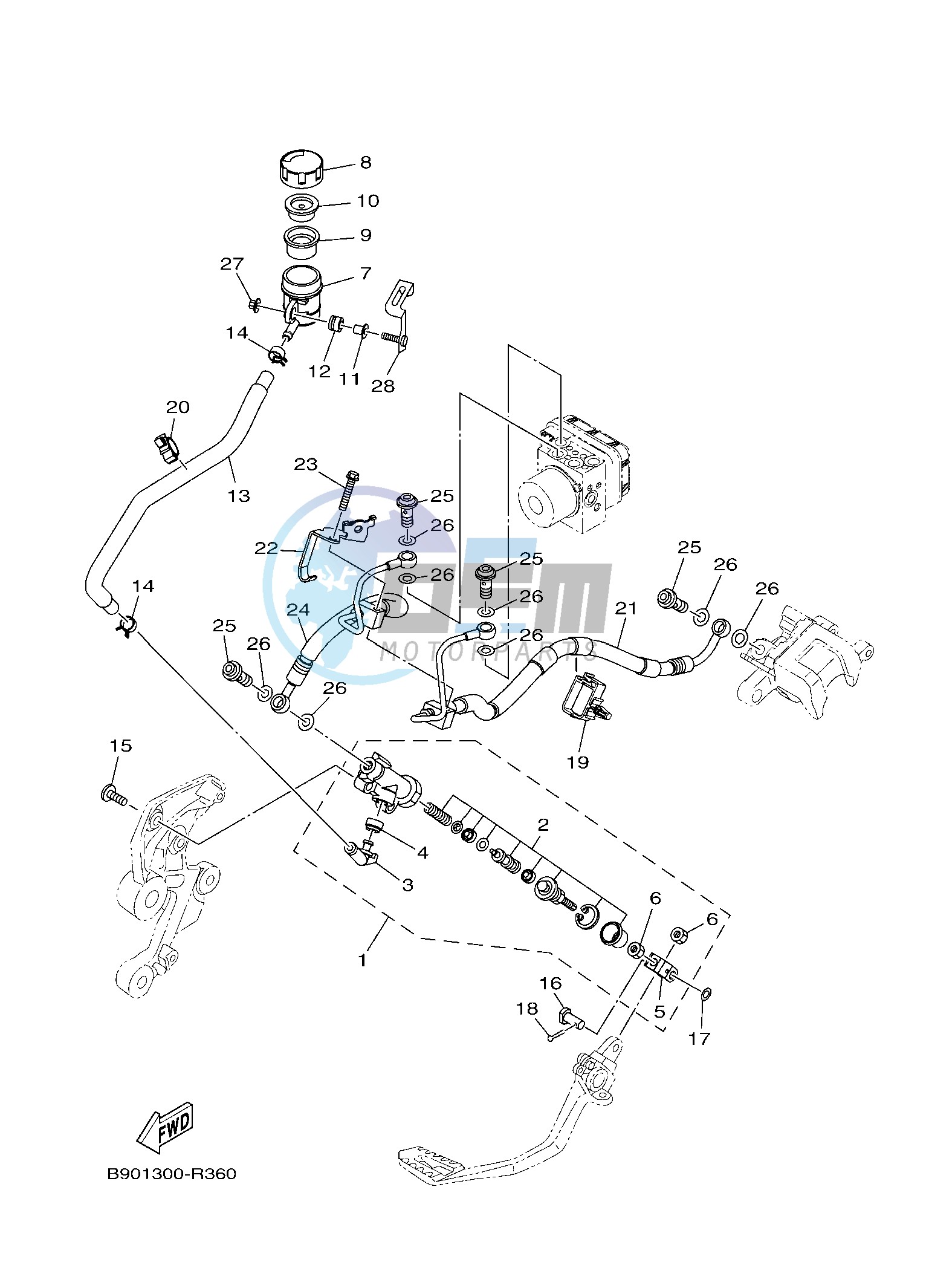 REAR MASTER CYLINDER