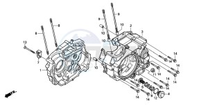 XR200R drawing CRANKCASE