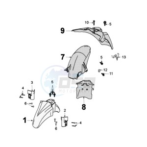 GEOPOLIS 250 drawing FENDERS