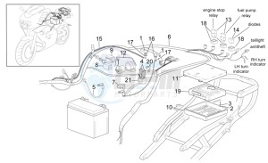 RSV 2 1000 drawing Rear electrical system