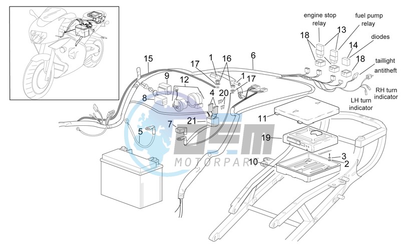 Rear electrical system