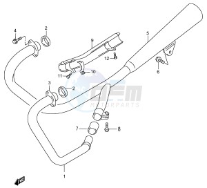 GZ250 (P3) drawing MUFFLER