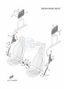 YXF1000EWS YX10FRPSN (B4JC) drawing SEAT 4