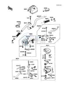 KLF 220 A [BAYOU 220] (A1-A4) [BAYOU 220] drawing HANDLEBAR