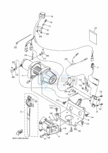 YFM700FWAD GRIZZLY 700 EPS (BLT8) drawing WINCH