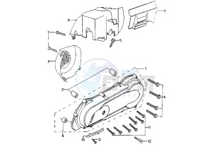 ELYSEO - 50 cc drawing CRANKCASE COVER