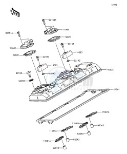 NINJA ZX-10R ABS ZX1000SGFA XX (EU ME A(FRICA) drawing Cylinder Head Cover