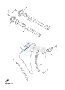 FJR1300A FJR1300A ABS (1CYJ) drawing CAMSHAFT & CHAIN