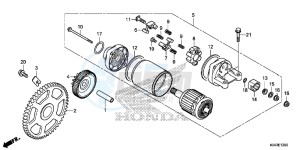 NSS300AD Forza E drawing STARTER MOTOR