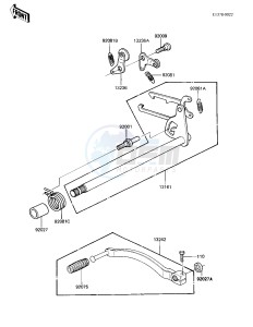 KZ 305 A [CSR] (A1-A2) [CSR] drawing GEAR CHANGE MECHANISM