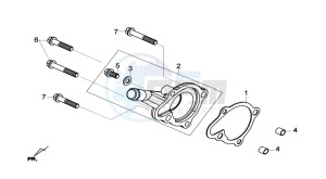 HD2 200 drawing WATERPOMP COVER