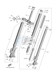 XP530E XP530E-A TMAX ABS (BV12) drawing FRONT FORK