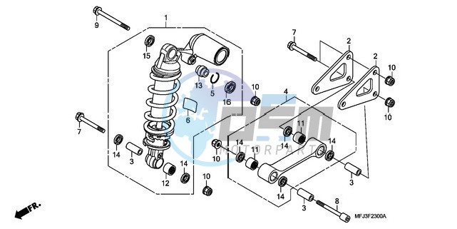 REAR CUSHION (CBR600RR)