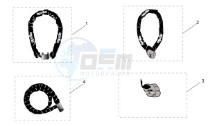 Scarabeo 100 (eng. Yamaha) drawing Acc. - Mechanics anti-theft