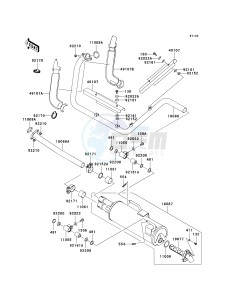 KRF 750 B [TERYX 750 4X4] (B8F) B8F drawing MUFFLER-- S- -