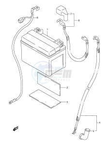 GSX-R600 (E2) drawing BATTERY