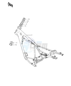 KE 125 A [KE125] (A7-A8) [KE125] drawing FRAME -- 80-81 A7_A8- -