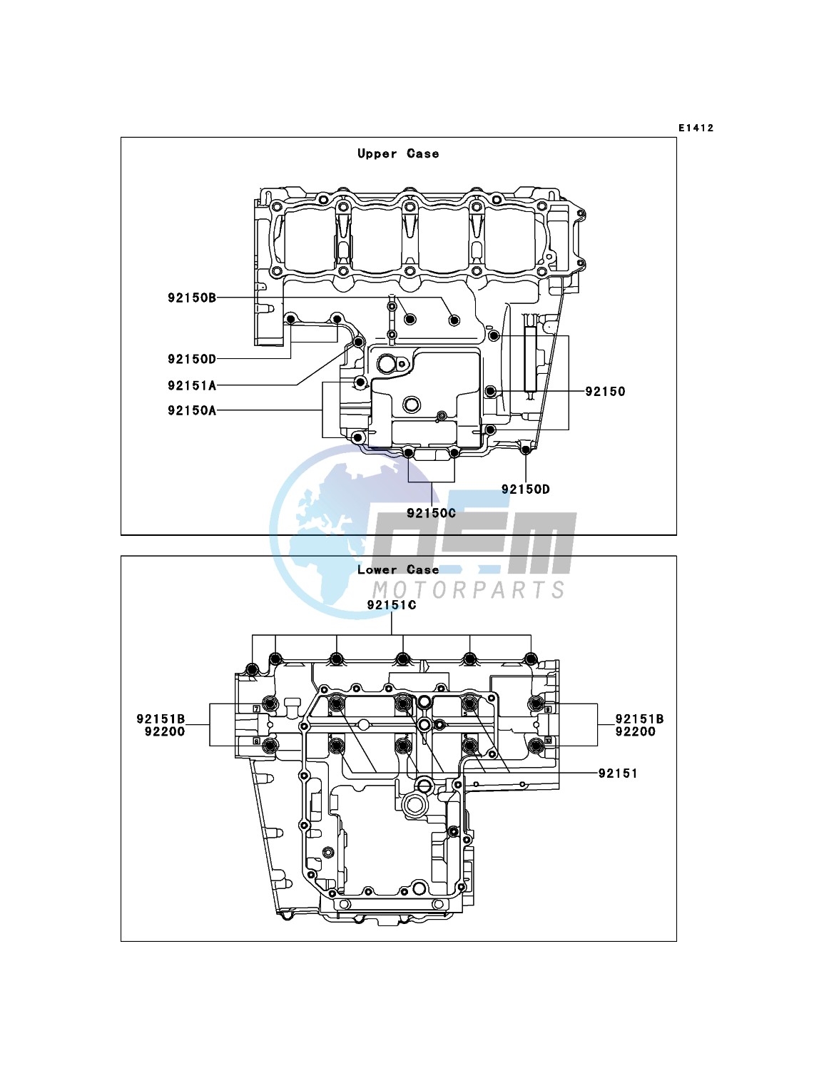 Crankcase Bolt Pattern