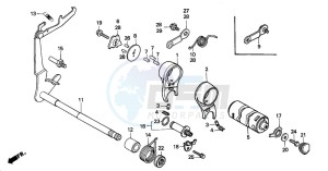 Z50J drawing SHIFT DRUM