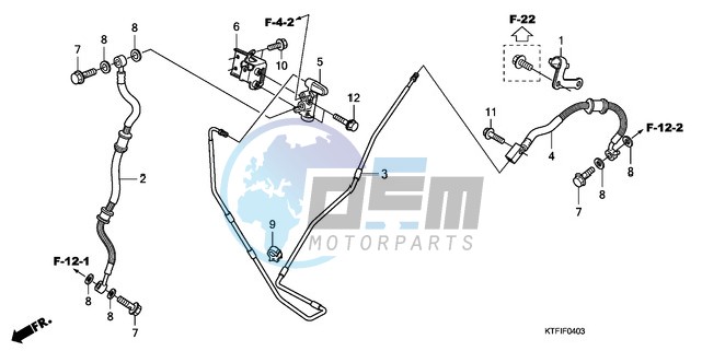 RR. BRAKE HOSE/BRAKE PIPE (SH1259/1509)