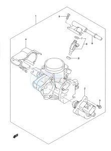 LT-A500X(Z) drawing THROTTLE BODY