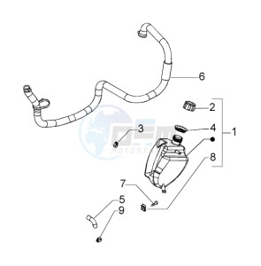 Beverly 500 drawing Cooling piping